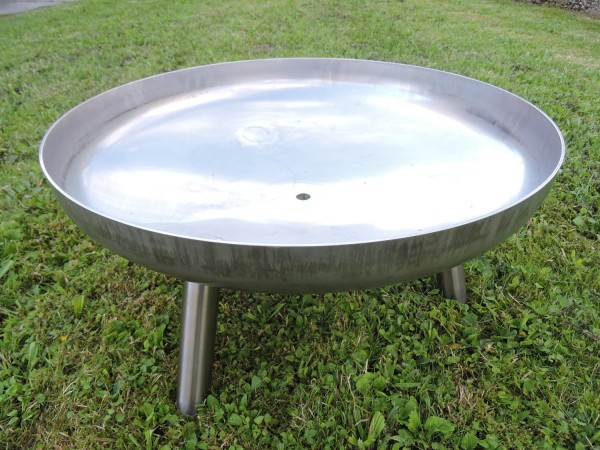 Rostfreie Feuerschale aus Edelstahl Ø 60cm